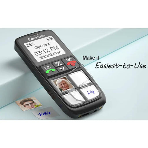 Easyfone 4G Picture Button Cell Phone for Seniors (Suitable on Spark, Skinny & One NZ Networks) by Eldertech
