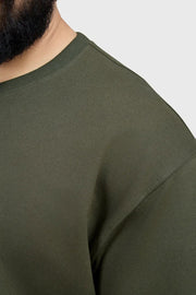 Edge Oversized T-shirt Olive by Fuaark Nz