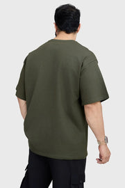 Edge Oversized T-shirt Olive by Fuaark Nz