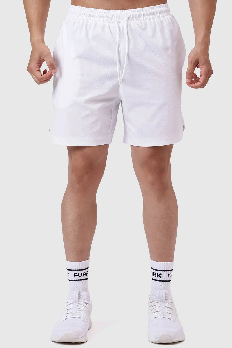 Edge Shorts White by Fuaark Nz