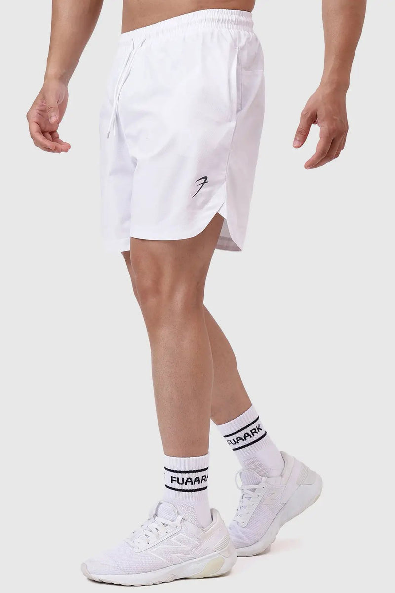 Edge Shorts White by Fuaark Nz