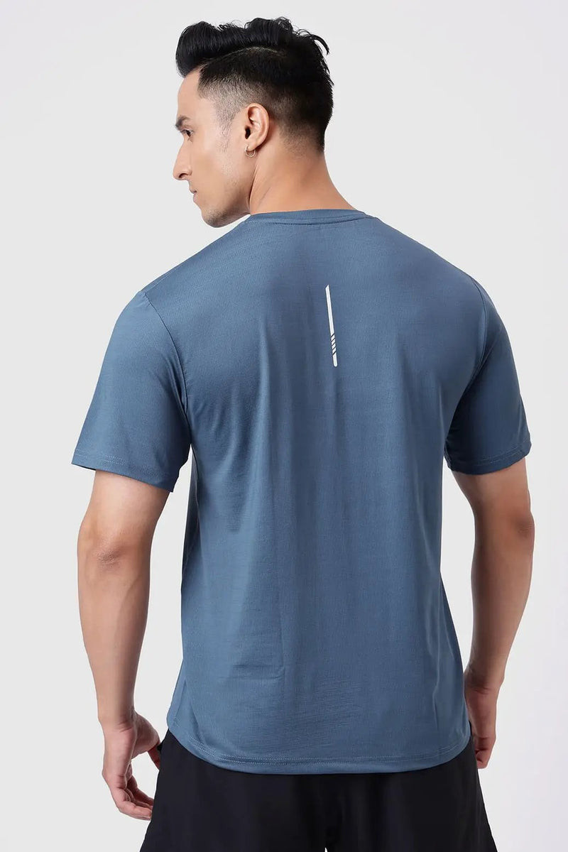 Ember Running T-shirt Light Blue by Fuaark Nz