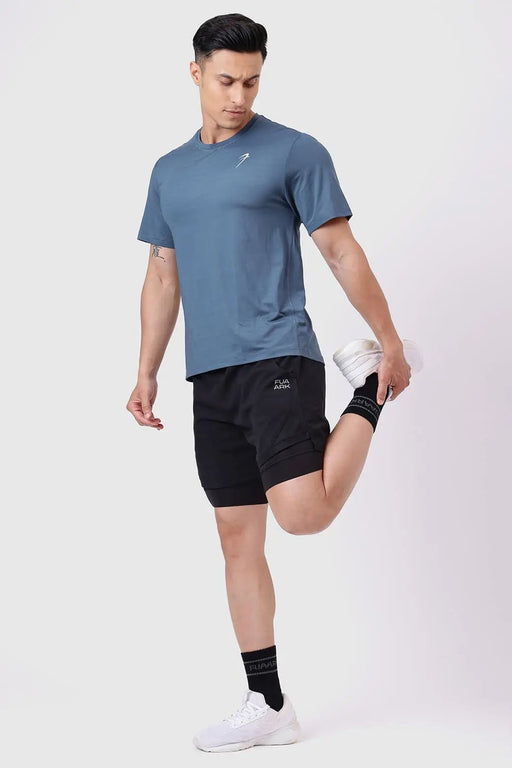 Ember Running T-shirt Light Blue by Fuaark Nz