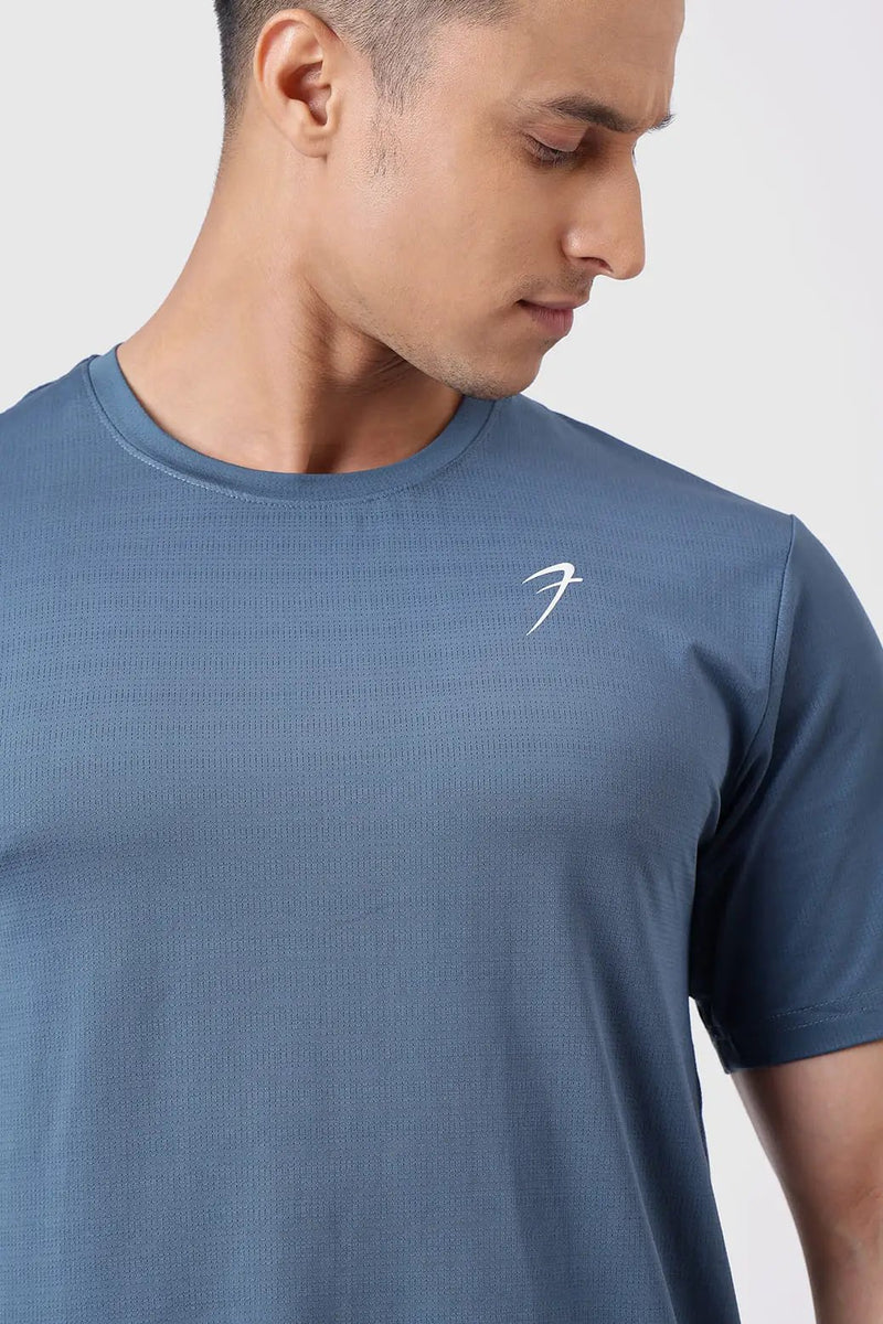 Ember Running T-shirt Light Blue by Fuaark Nz