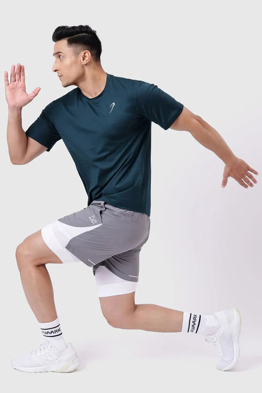 Ember Running T-shirt Bottle Green by Fuaark Nz