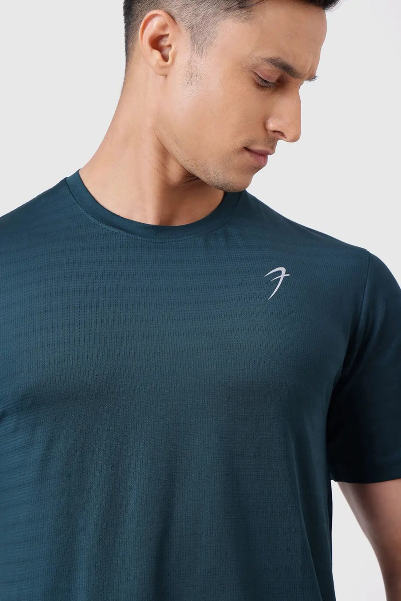 Ember Running T-shirt Bottle Green by Fuaark Nz