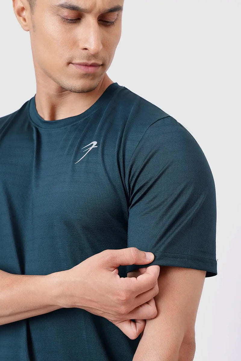 Ember Running T-shirt Bottle Green by Fuaark Nz