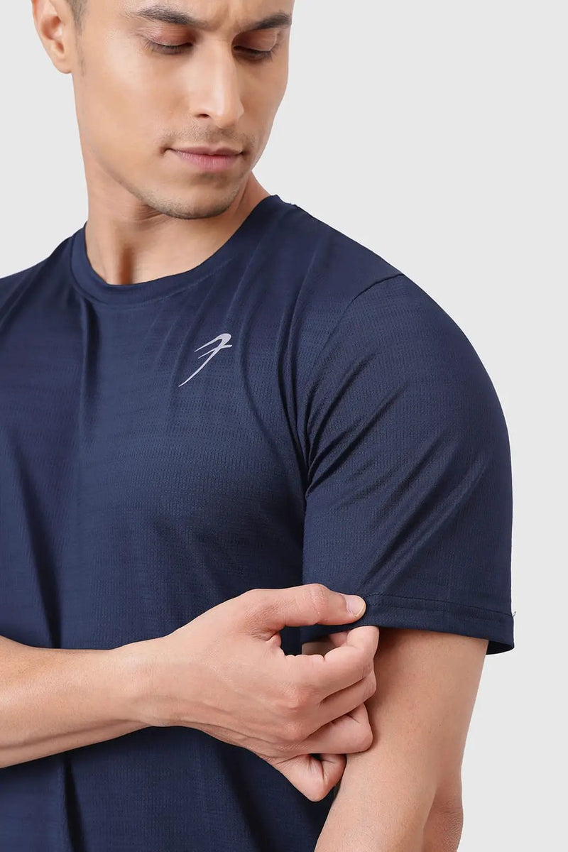 Ember Running T-shirt Navy by Fuaark Nz