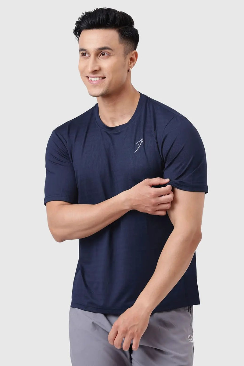 Ember Running T-shirt Navy by Fuaark Nz