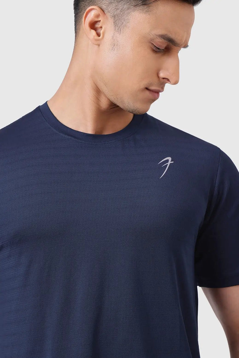 Ember Running T-shirt Navy by Fuaark Nz