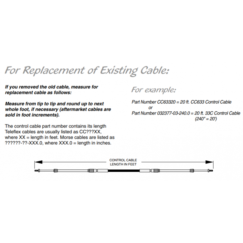 11.0M Morse Engine Control Cable by ASM
