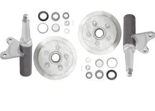 2000kg Disc Braked H&S Set - CI Disc - 5x41/2x1/2 50mm Stub