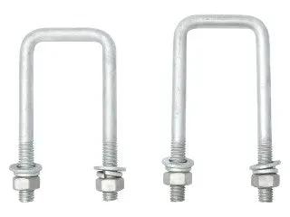 Square U-Bolt - M12 x 51 x 130mm - Pair by Trojan