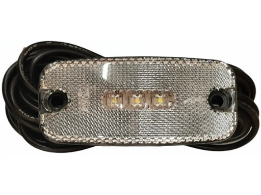 White Rectangular LED Multi Volt Marker Light Submersible by Trojan