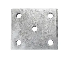 Wobble Roller Clamp Plate - Galvanised - 50mm x 43mm by Trojan