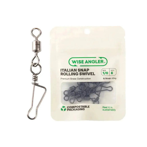 Italian Snap Rolling Swivel by WISE ANGLER
