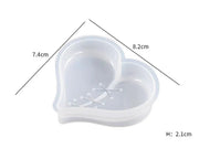 Rubbing Stitching Patching Heart Shaped Keychain Pendant Silicone Moulds for Resin Plaster Soap by Resin Art NZ