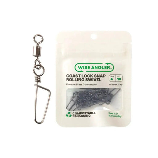 Coast Lock Snap Rolling Swivel by WISE ANGLER