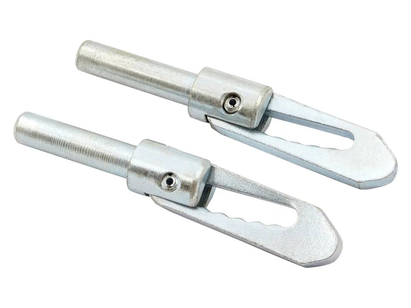 Long Drop Lock - Weld on - M10 x 45mm - Pair