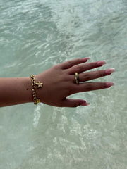 Moana Toiora Gold Bracelet by Tahana Jewellery