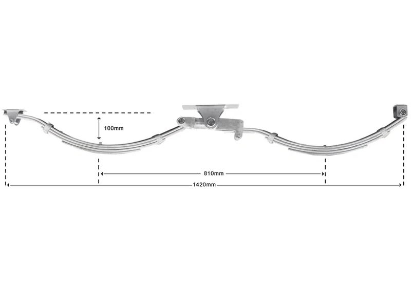 Slipper Eye Type dimensions showing 1420mm and 100mm width for product specifications.