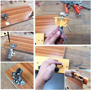 Concealed 35mm Cup Style Hinge Jig Boring Hole Drill Guide with Drill Bit Wood by salelink.co.nz