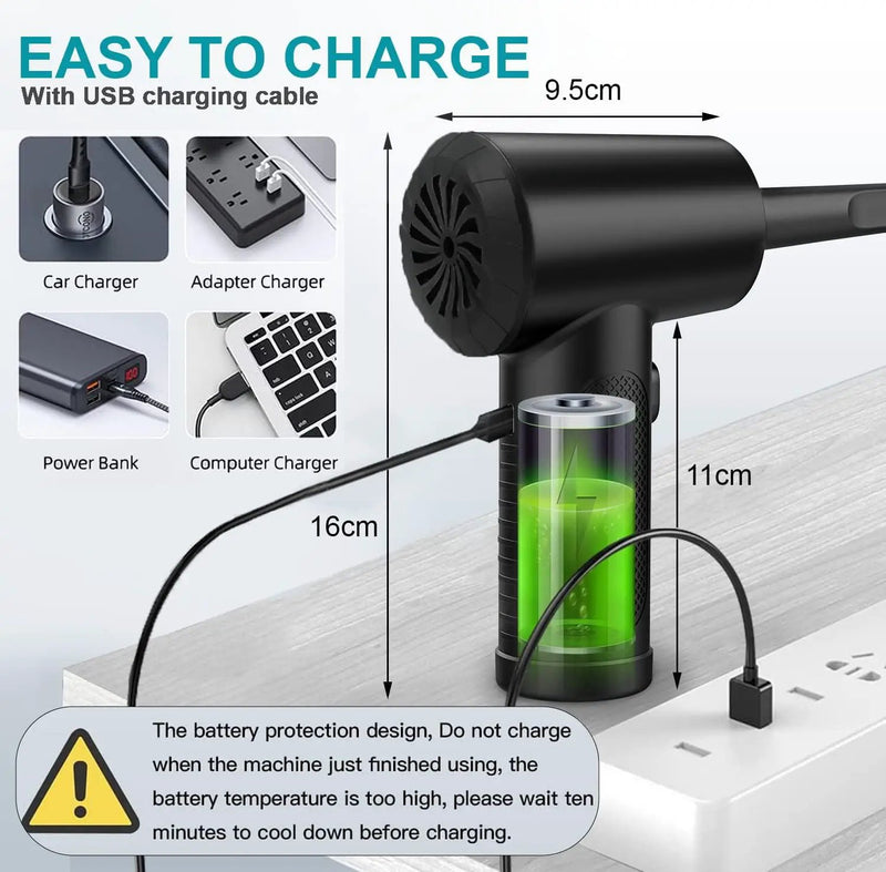 Cordless Electric Air Duster 51000RPM by salelink.co.nz