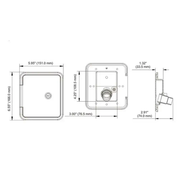 RV Gravity Water Inlet Hatch White Caravan Accessories Parts by salelink.co.nz