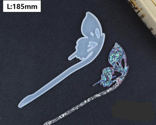 Silicone Hairpin Mould Clear Hairpin Hair Stick Mould DIY Epoxy Resin Mould Jewelry Casting Mouldfor Resin Hair Pin Making DIY Craft Supplies by Resin Art NZ