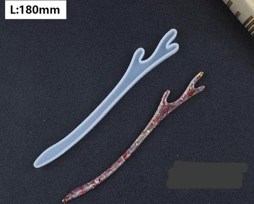 Silicone Hairpin Mould Clear Hairpin Hair Stick Mould DIY Epoxy Resin Mould Jewelry Casting Mouldfor Resin Hair Pin Making DIY Craft Supplies by Resin Art NZ
