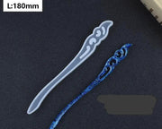 Silicone Hairpin Mould Clear Hairpin Hair Stick Mould DIY Epoxy Resin Mould Jewelry Casting Mouldfor Resin Hair Pin Making DIY Craft Supplies by Resin Art NZ