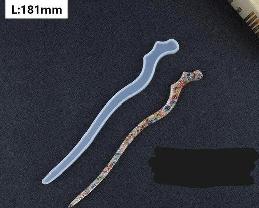 Silicone Hairpin Mould Clear Hairpin Hair Stick Mould DIY Epoxy Resin Mould Jewelry Casting Mouldfor Resin Hair Pin Making DIY Craft Supplies by Resin Art NZ