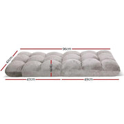 SportZone.co.nz Furniture > Bar Stools & Chairs > Arm Chairs & Recliners Artiss Lounge Sofa Bed Flannel Fabric Grey Artiss Lounge Sofa Bed Flannel Fabric Grey