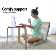 SportZone.co.nz Furniture > Bar Stools & Chairs > Arm Chairs & Recliners Artiss Lounge Sofa Bed Flannel Fabric Grey Artiss Lounge Sofa Bed Flannel Fabric Grey