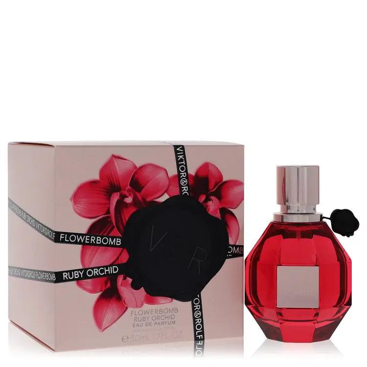 Flowerbomb Ruby Orchid Eau De Parfum Spray by Viktor & Rolf 50 ml by Brands HD