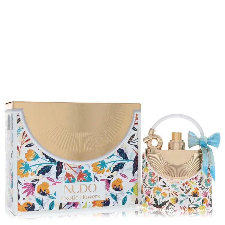 Brands HD Eau De Parfum Spray Fragrance World Nudo Exotic Flowers Eau De Parfum Spray by Fragrance World 100 ml Fragrance World Nudo Exotic Flowers Eau De Parfum Spray by Fragrance World 100 ml