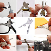 6 in 1 Multi Function Stainless Steel Utility Key Tool Knife Screwdeiver by salelink.co.nz