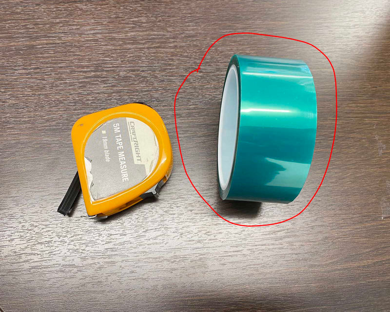 Green Resin Barrier/Release Tape Width:40 mm, Length:33 meters, 3" core by Resin Art NZ