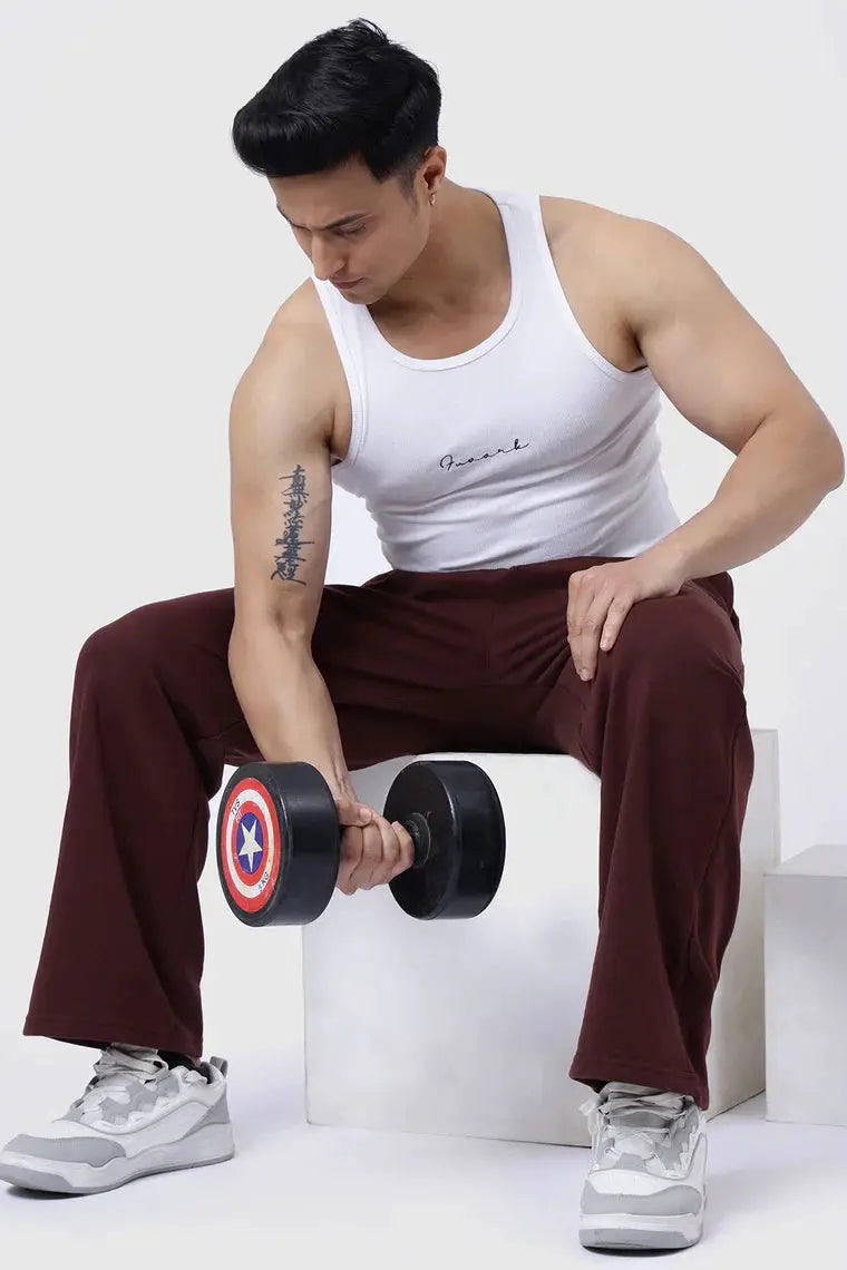 Ribbed Tank White by Fuaark Nz
