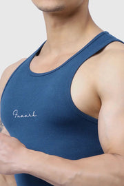 Ribbed Tank Teal by Fuaark Nz