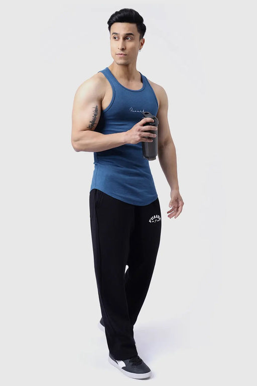 Ribbed Tank Teal by Fuaark Nz