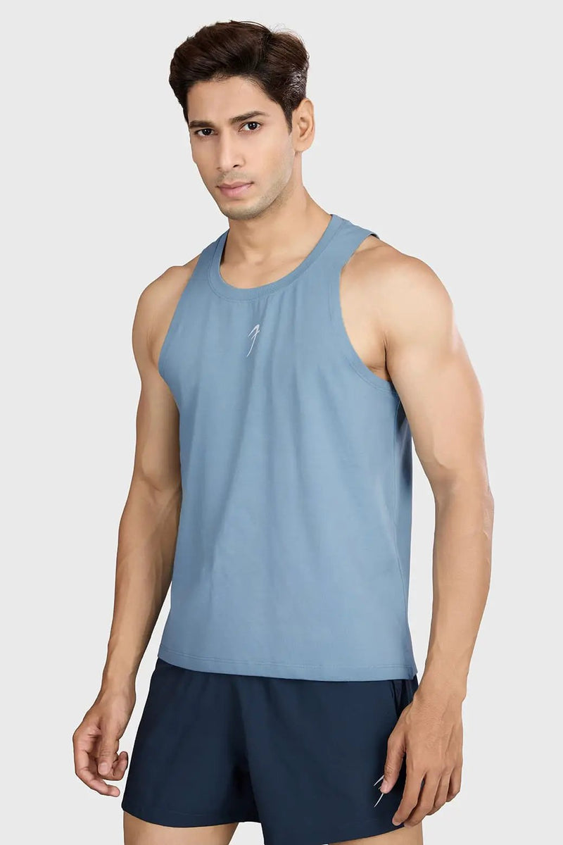 Pulse Running Tank Light Blue by Fuaark Nz