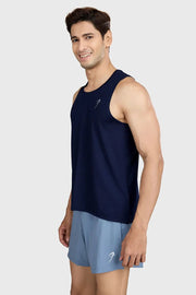 Ember Running Tank Navy by Fuaark Nz