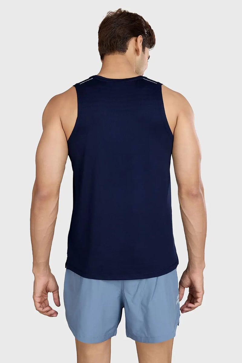 Ember Running Tank Navy by Fuaark Nz