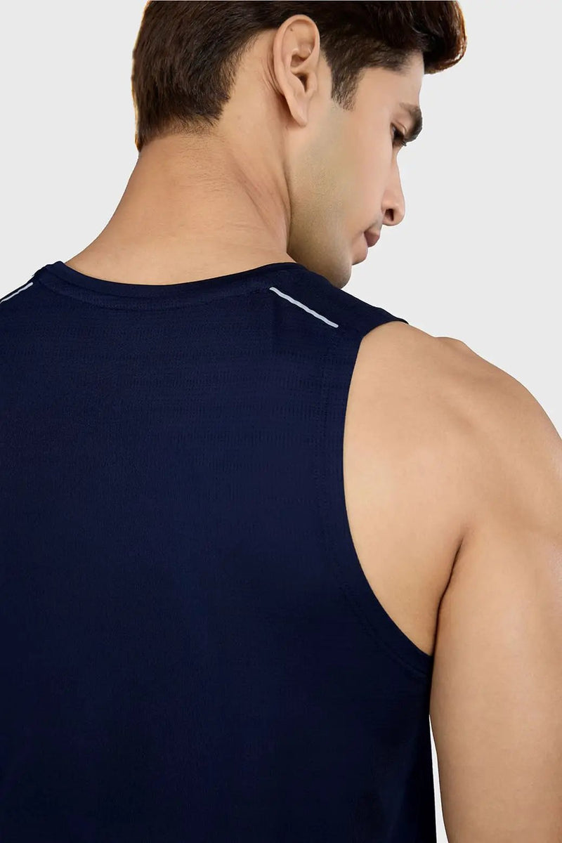 Ember Running Tank Navy by Fuaark Nz