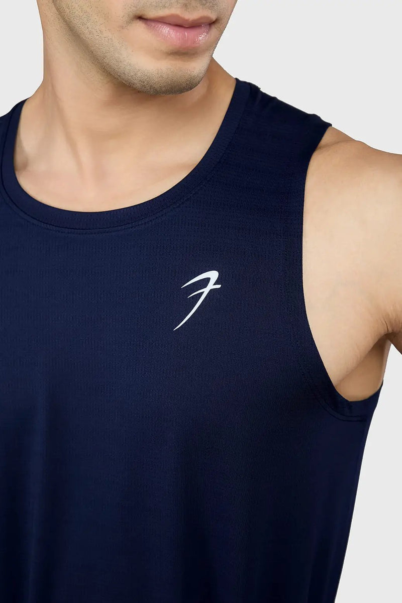 Ember Running Tank Navy by Fuaark Nz