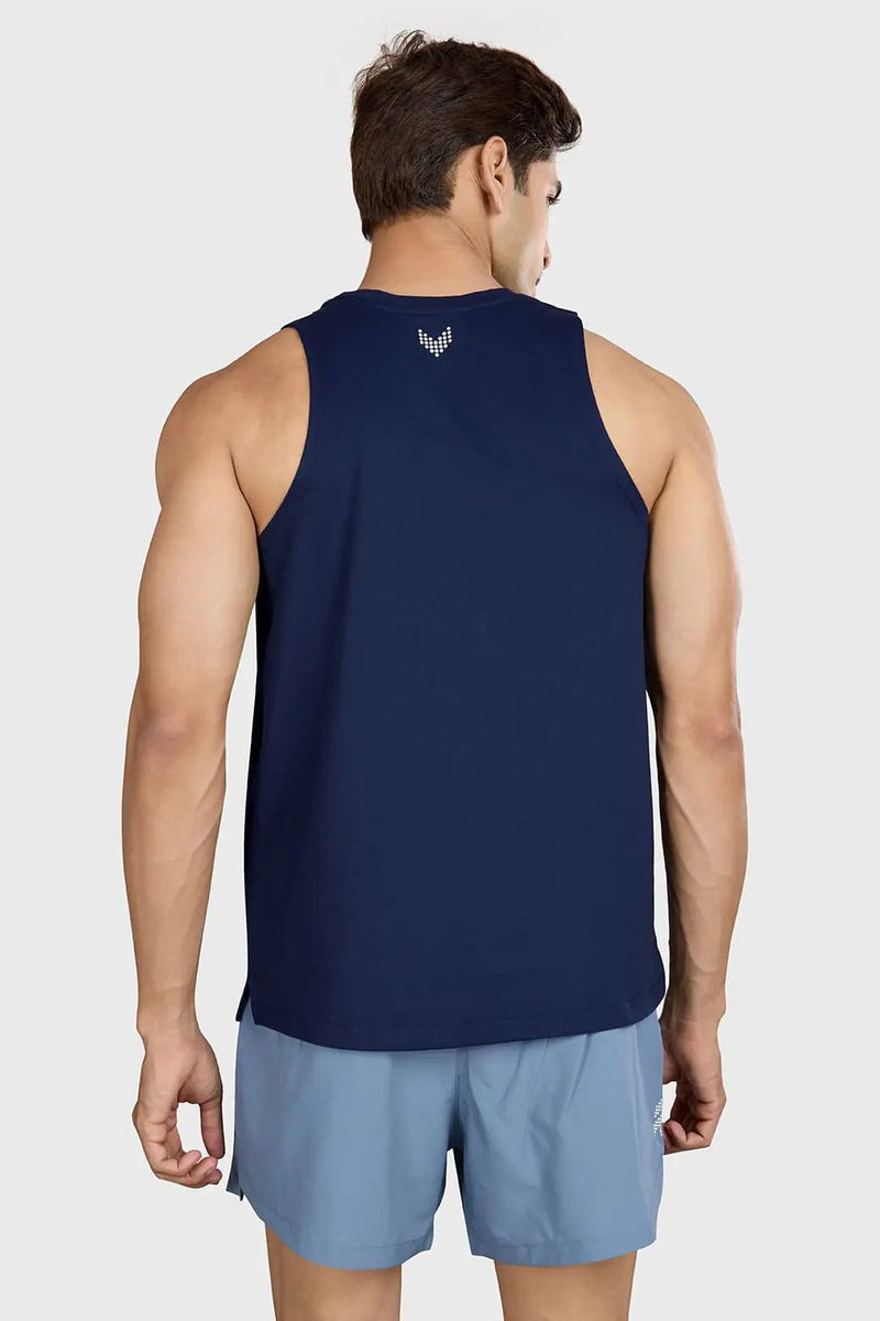 Pulse Running Tank Navy by Fuaark Nz