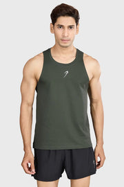 Pulse Running Tank Olive by Fuaark Nz