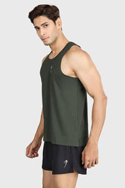 Pulse Running Tank Olive by Fuaark Nz