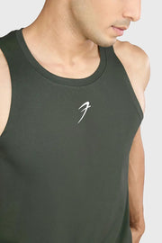 Pulse Running Tank Olive by Fuaark Nz